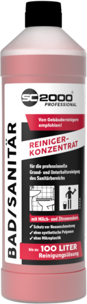SC 2000 Professional Bad- & Sanitärreiniger 1 Liter Flasche